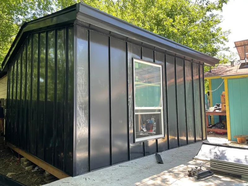 Black standing seam metal wall panels for Metal Roof Installation in Orange Beach